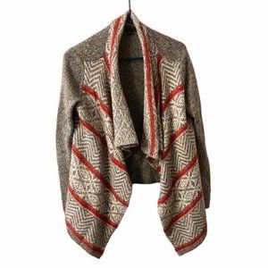 American Eagle cardigan sweater grey red small S/P
